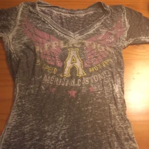 NWOT Affliction v-neck  T-shirt